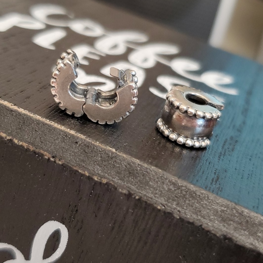 2 Pandora Beaded Clip Charms